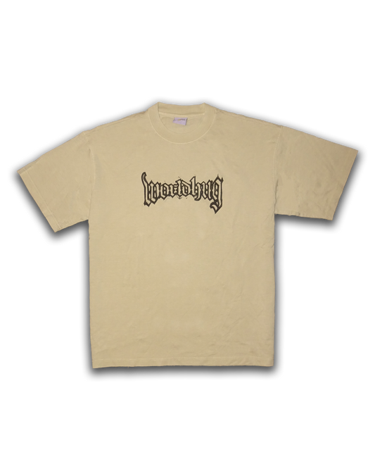 DR.GOTHIC SHIRT (black on beige)