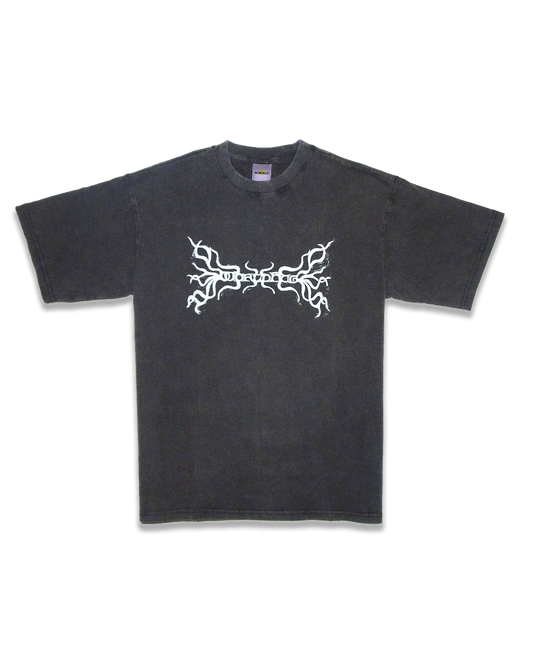 TENDRILS SHIRT (white on black)
