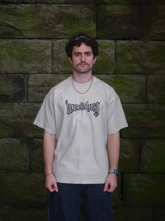 DR.GOTHIC SHIRT (black on beige)