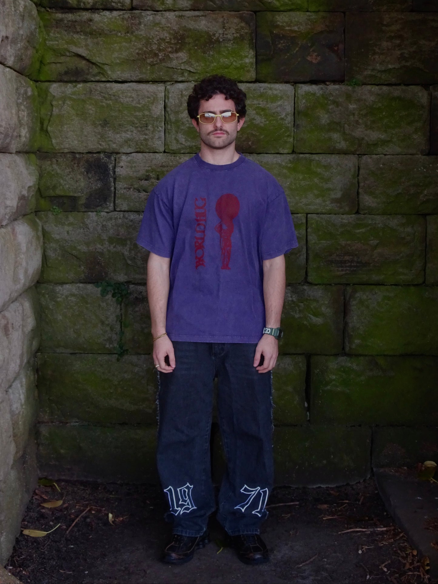 ATLAS.3 SHIRT (red on purple)